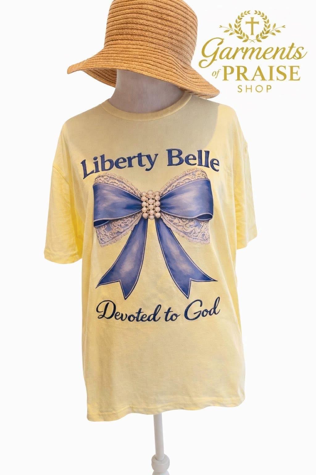 Liberty Belle Bow Pearl & Lace Tee