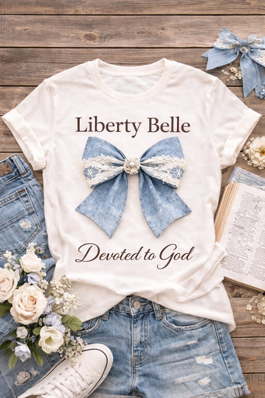 Liberty Belle Jean & Lace Bow