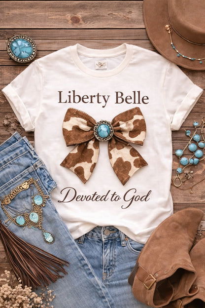 Liberty Belle South Western Bow Tee