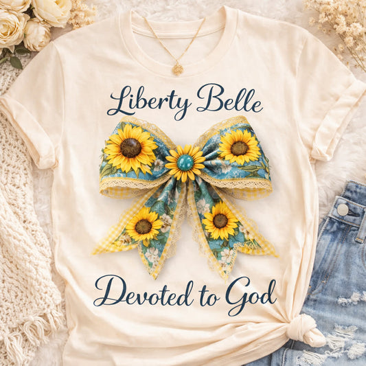 Liberty Belle Sunflower & Lace Bow